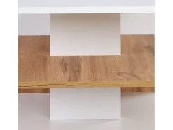 Mesa de Centro 90x41x50 cm Carvalho Branco