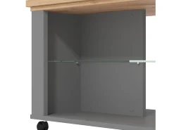 Mesa de Centro 114,5x49x50,5 cm Cinza