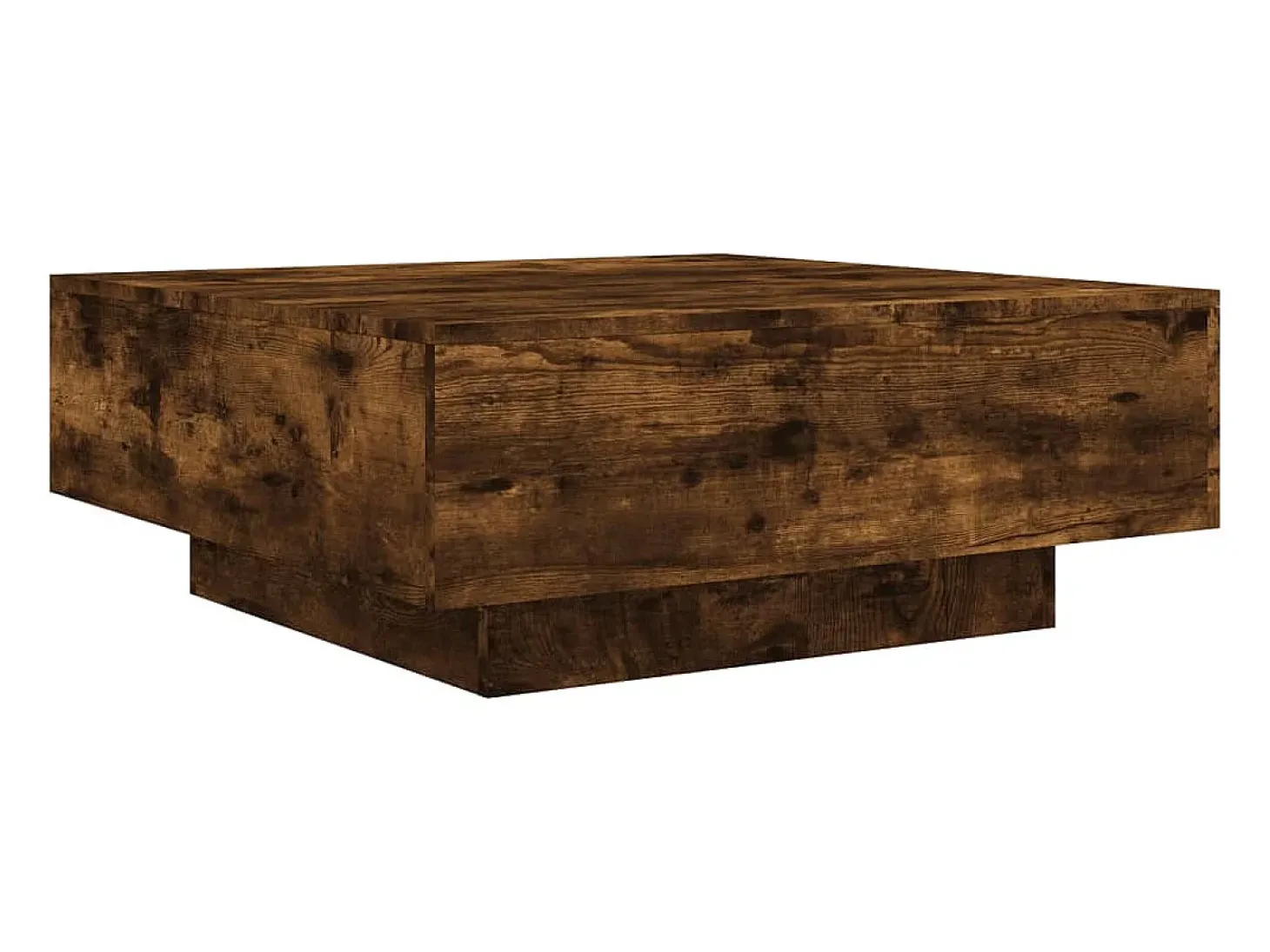 Mesa de centro 80x80x31 cm contraplacado carvalho fumado