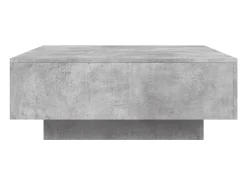 Mesa de centro 80x80x31 cm contraplacado cinzento cimento