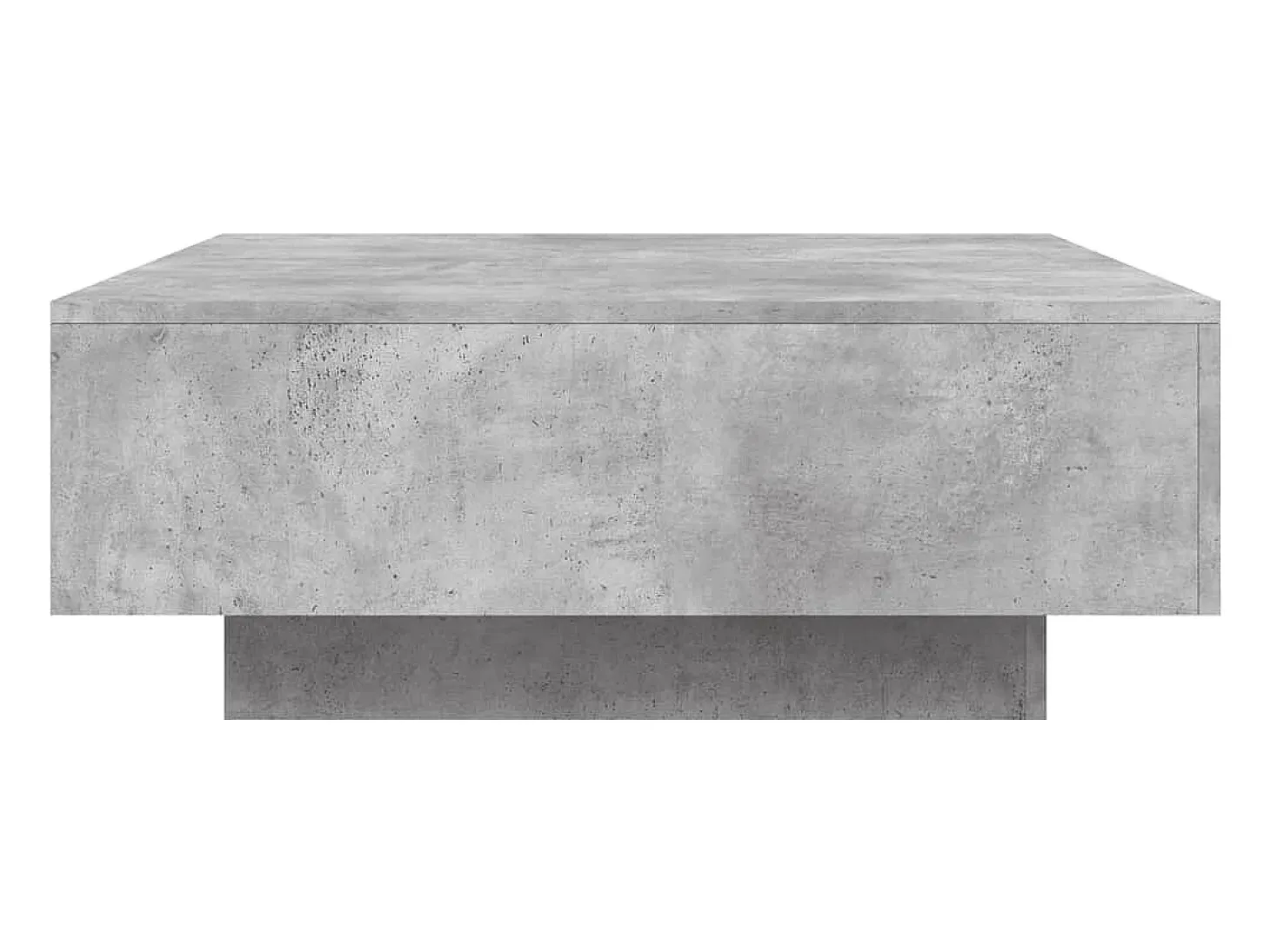 Mesa de centro 80x80x31 cm contraplacado cinzento cimento