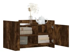 Mesa de centro 80x50x50 cm derivados de madeira carvalho fumado PT942507