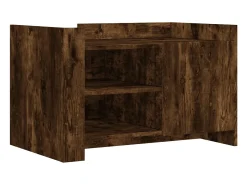 Mesa de centro 80x50x50 cm derivados de madeira carvalho fumado PT942507