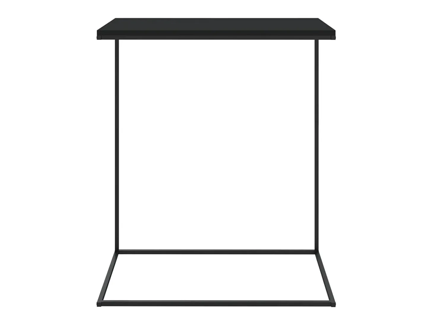 Mesa de centro 55x35x66 cm derivados de madeira preto PT842838