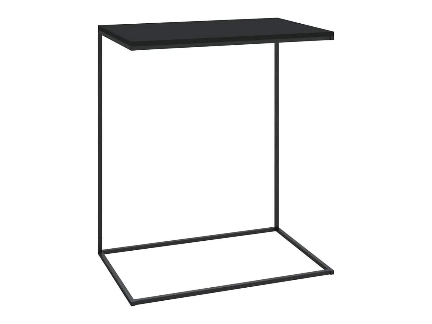 Mesa de centro 55x35x66 cm derivados de madeira preto PT842838