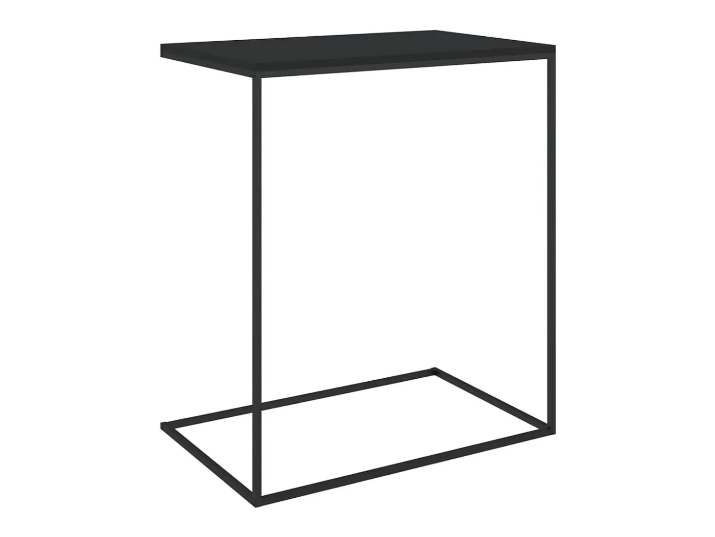 Mesa de centro 55x35x66 cm derivados de madeira preto PT842838