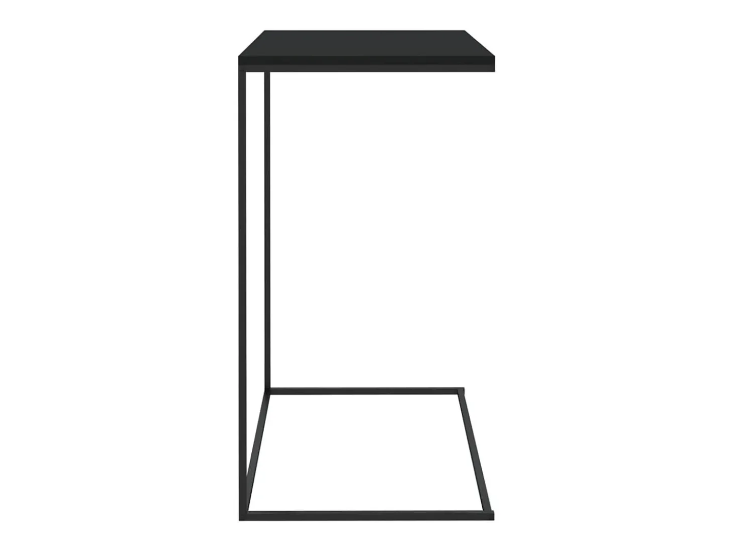 Mesa de centro 55x35x66 cm derivados de madeira preto PT842838