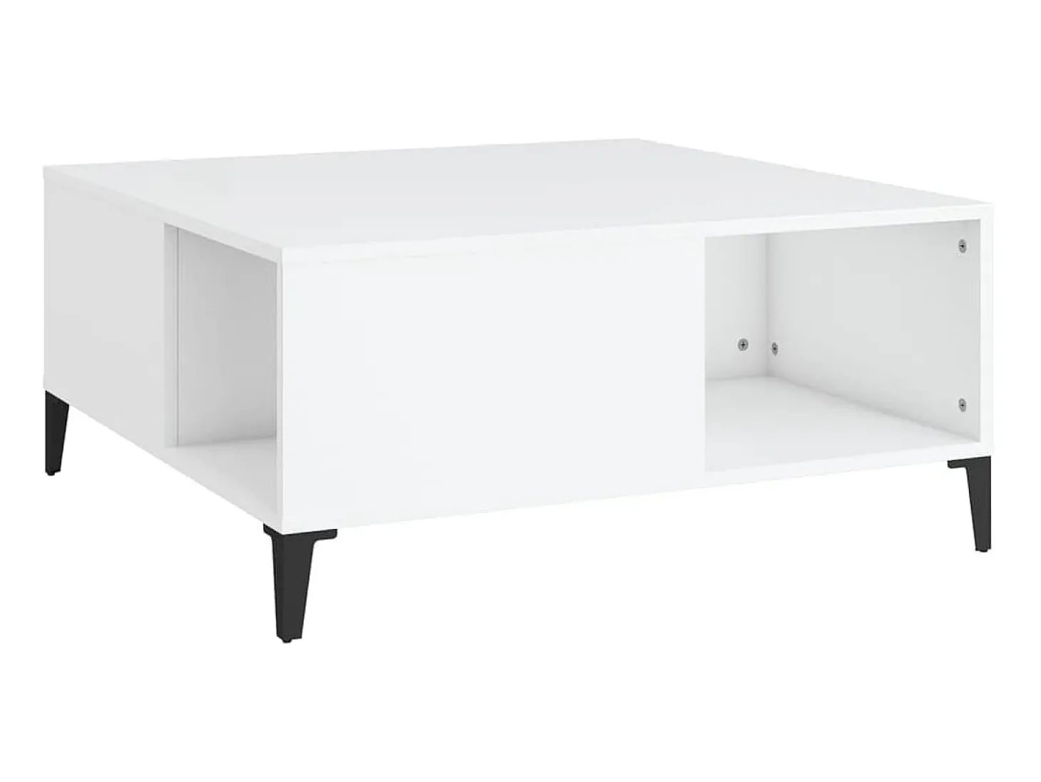 Mesa de centro 80x80x36,5 cm derivados de madeira branco PT859006