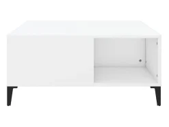 Mesa de centro 80x80x36,5 cm derivados de madeira branco PT859006