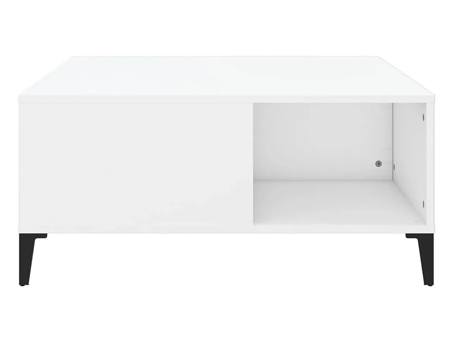 Mesa de centro 80x80x36,5 cm derivados de madeira branco PT859006