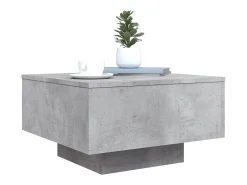 Mesa de centro 55x55x31 cm derivados de madeira cinza-cimento