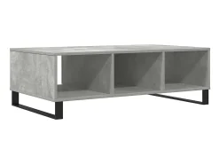 Mesa de centro 104x60x35 cm derivados madeira cinzento cimento