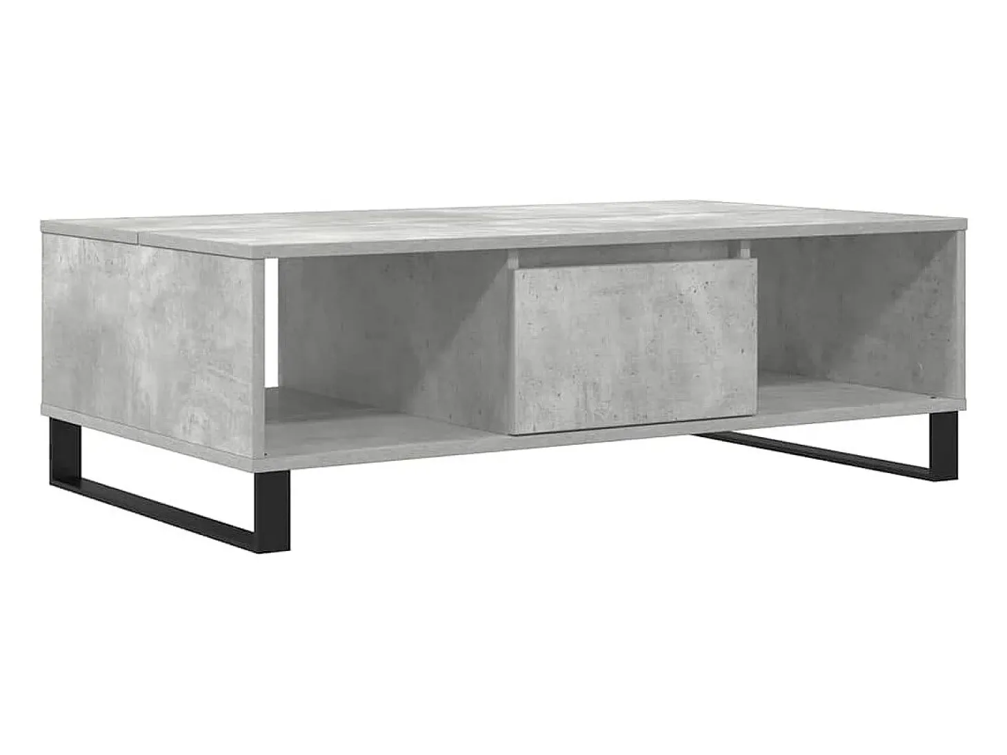 Mesa de centro 104x60x35 cm derivados madeira cinzento cimento