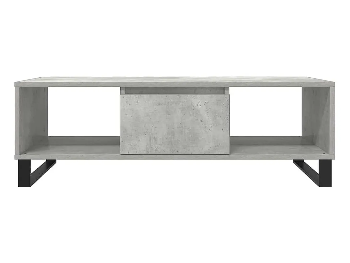 Mesa de centro 104x60x35 cm derivados madeira cinzento cimento