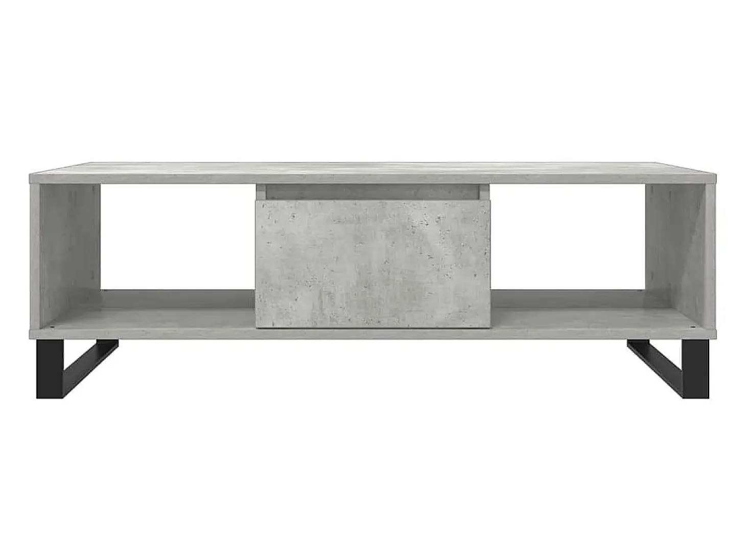Mesa de centro 104x60x35 cm derivados madeira cinzento cimento