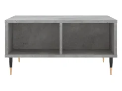Mesa de centro 60x60x30 cm derivados de madeira cinza cimento