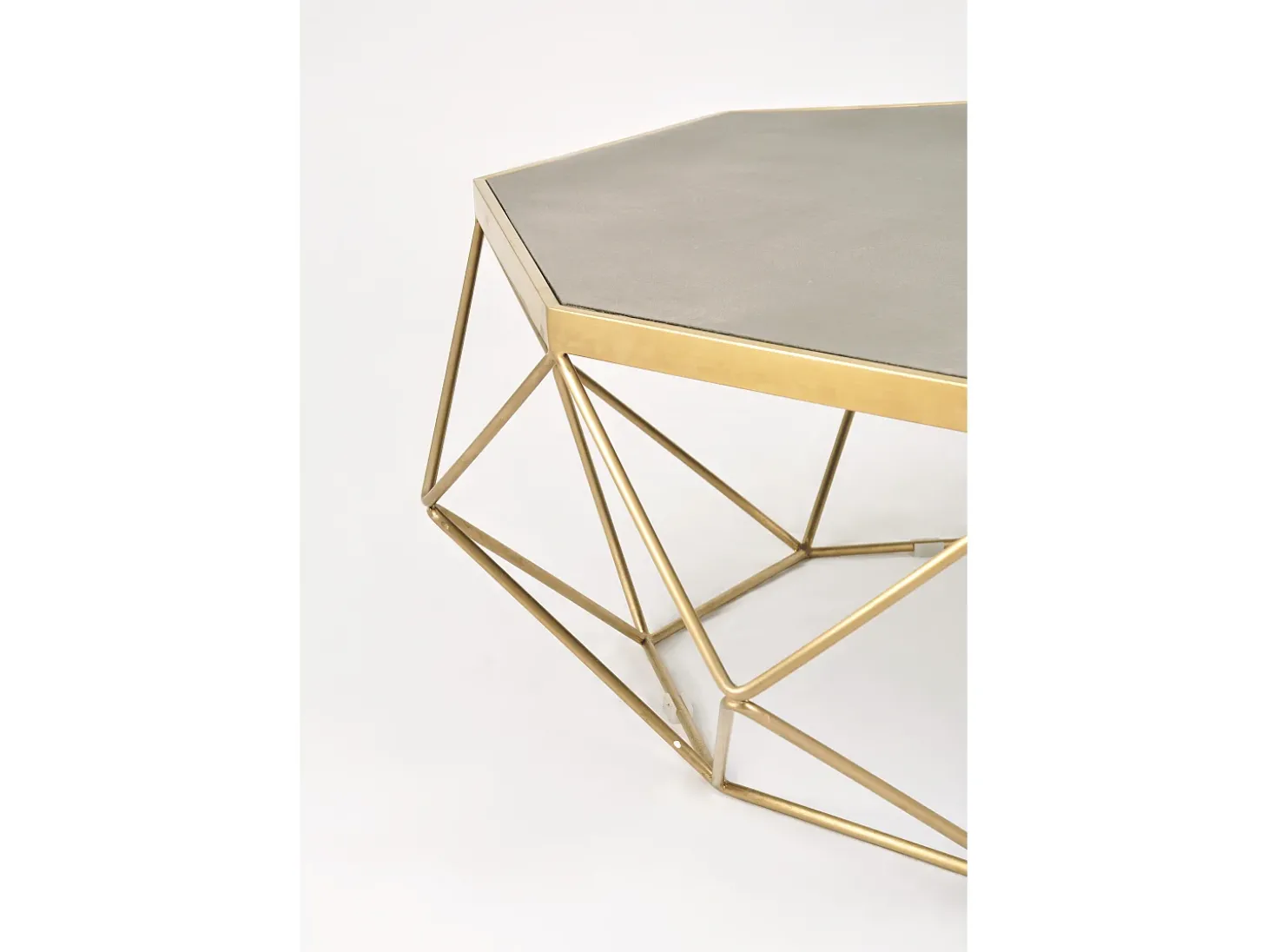 Mesa de centro 106x40x106 cm dourado glamour gl1714