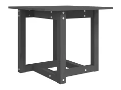 Mesa de centro 50x50x45 cm madeira de pinho maciça cinzento PT685085