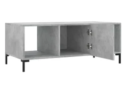 Mesa de centro 102x50x40 cm madeira processada cinza cimento