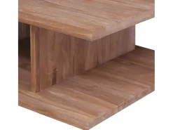 Mesa de centro 70x70x30 cm madeira de teca maciça PT752389