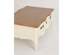 Mesa de centro 122x49x80 cm marfim Verona VE809