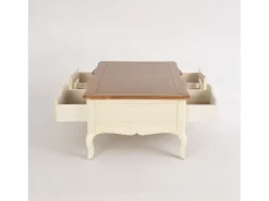 Mesa de centro 122x49x80 cm marfim Verona VE809