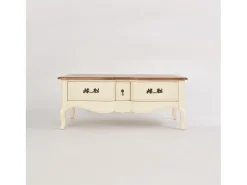 Mesa de centro 122x49x80 cm marfim Verona VE809