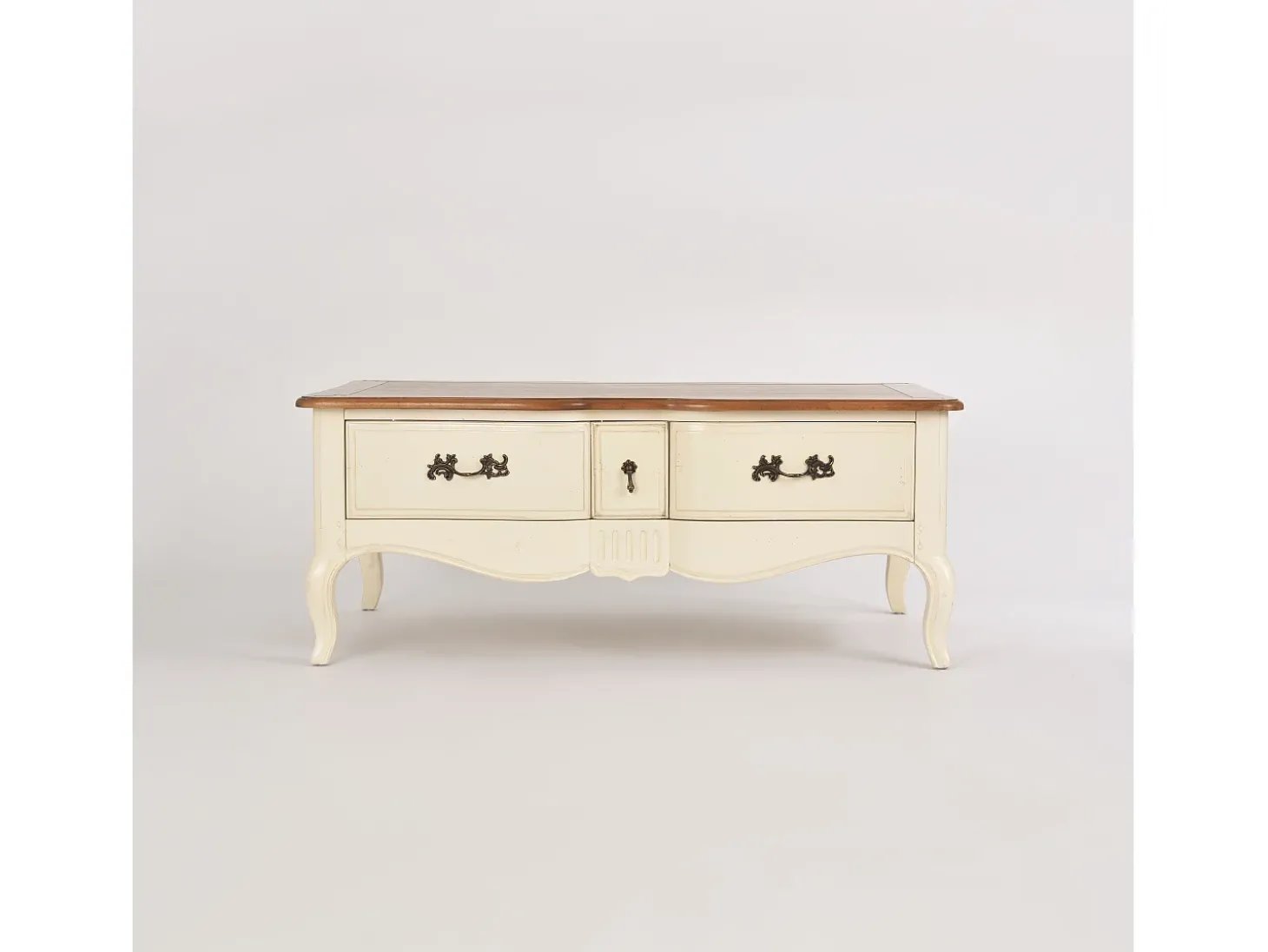 Mesa de centro 122x49x80 cm marfim Verona VE809