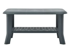 Mesa de centro 90x60x46 cm plástico verde