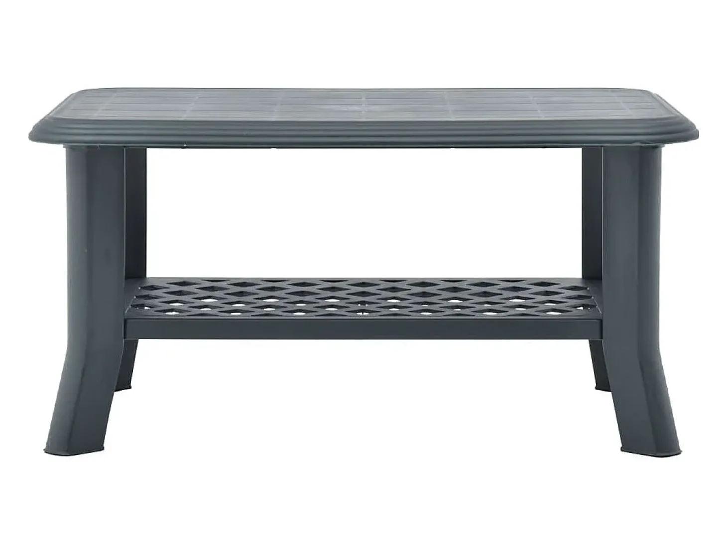 Mesa de centro 90x60x46 cm plástico verde