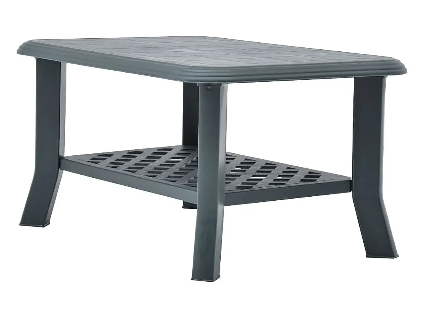 Mesa de centro 90x60x46 cm plástico verde