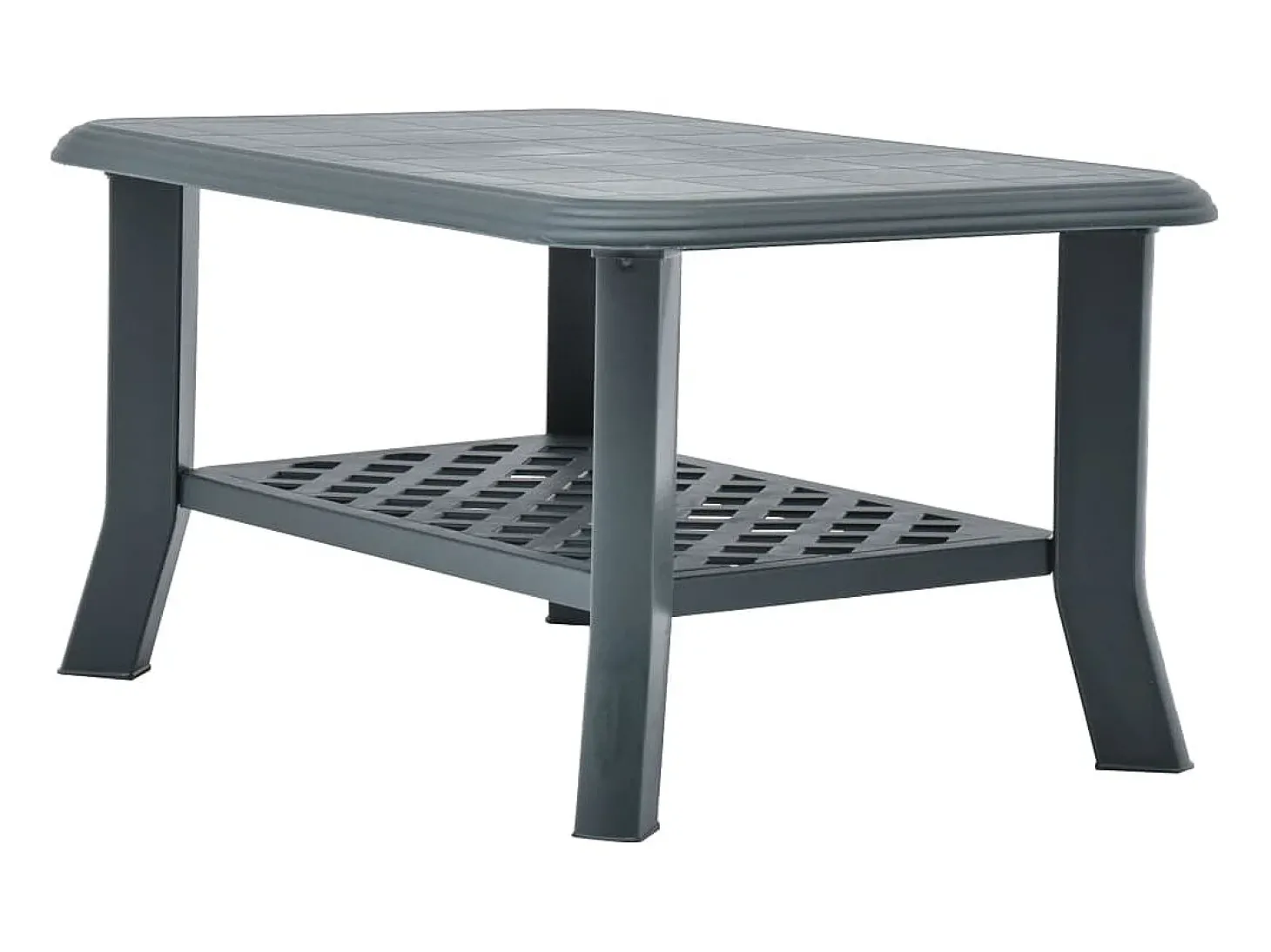 Mesa de centro 90x60x46 cm plástico verde PT181245