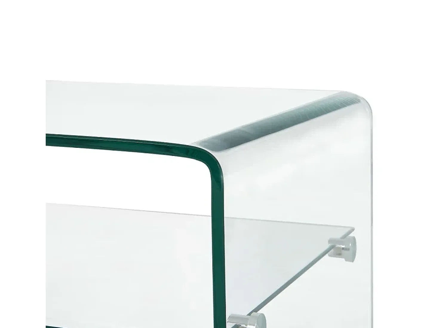 Mesa de centro 98x45x31 cm vidro temperado transparente PT928430