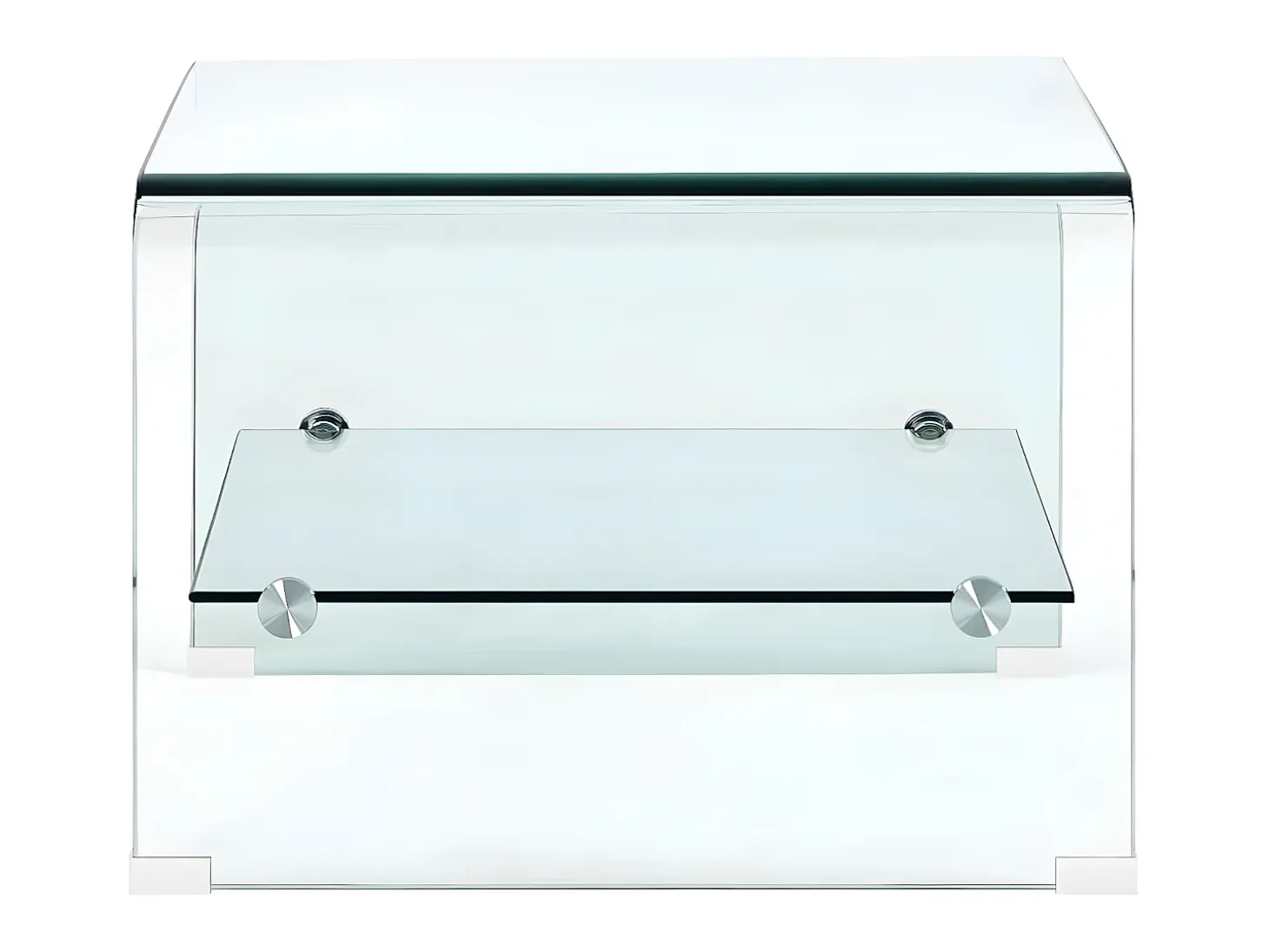Mesa de centro 50x45x33 cm vidro temperado transparente PT132486