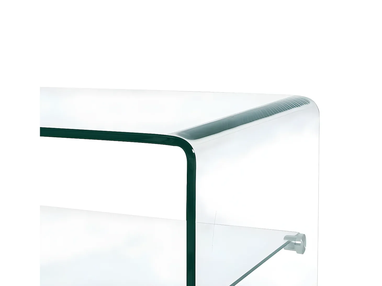 Mesa de centro 50x45x33 cm vidro temperado transparente PT132486