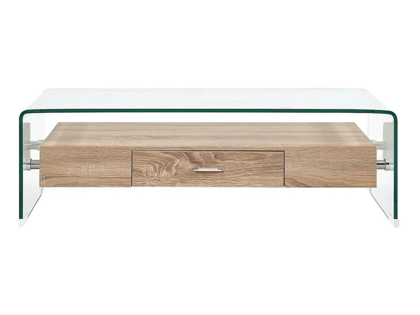 Mesa de centro 98x45x31 cm vidro temperado transparente PT113912