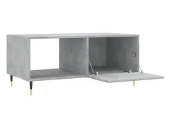 Mesa de centro 90x50x40 madeira processada cinza cimento