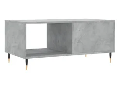 Mesa de centro 90x50x40 madeira processada cinza cimento
