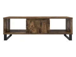 Mesa de centro 104x60x35cm derivados de madeira carvalho fumado