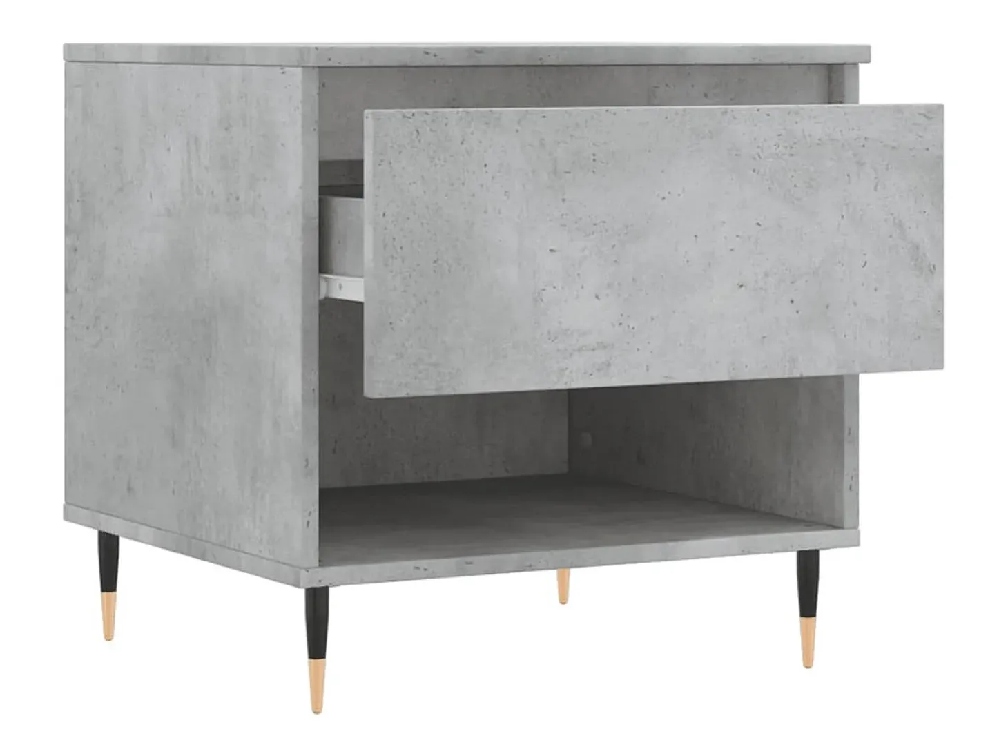 Mesa de centro 50x46x50cm derivados de madeira cinzento-cimento