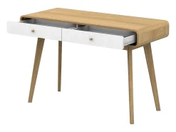 Mesa de computador com tampo elevável em MDF roxo
