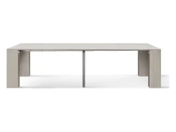 Mesa de consola extensível em madeira, acabamento em olmo pérola 90×45-90×300 cm - LERICI