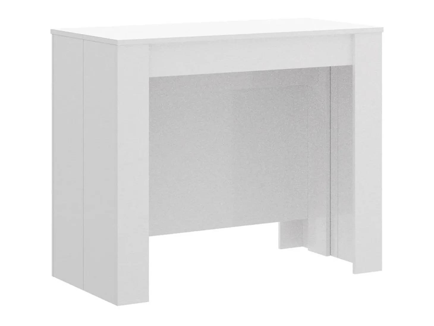 Mesa de consola extensível para 10 pessoas - 4 extensões - Cor: Branca - ONEGA