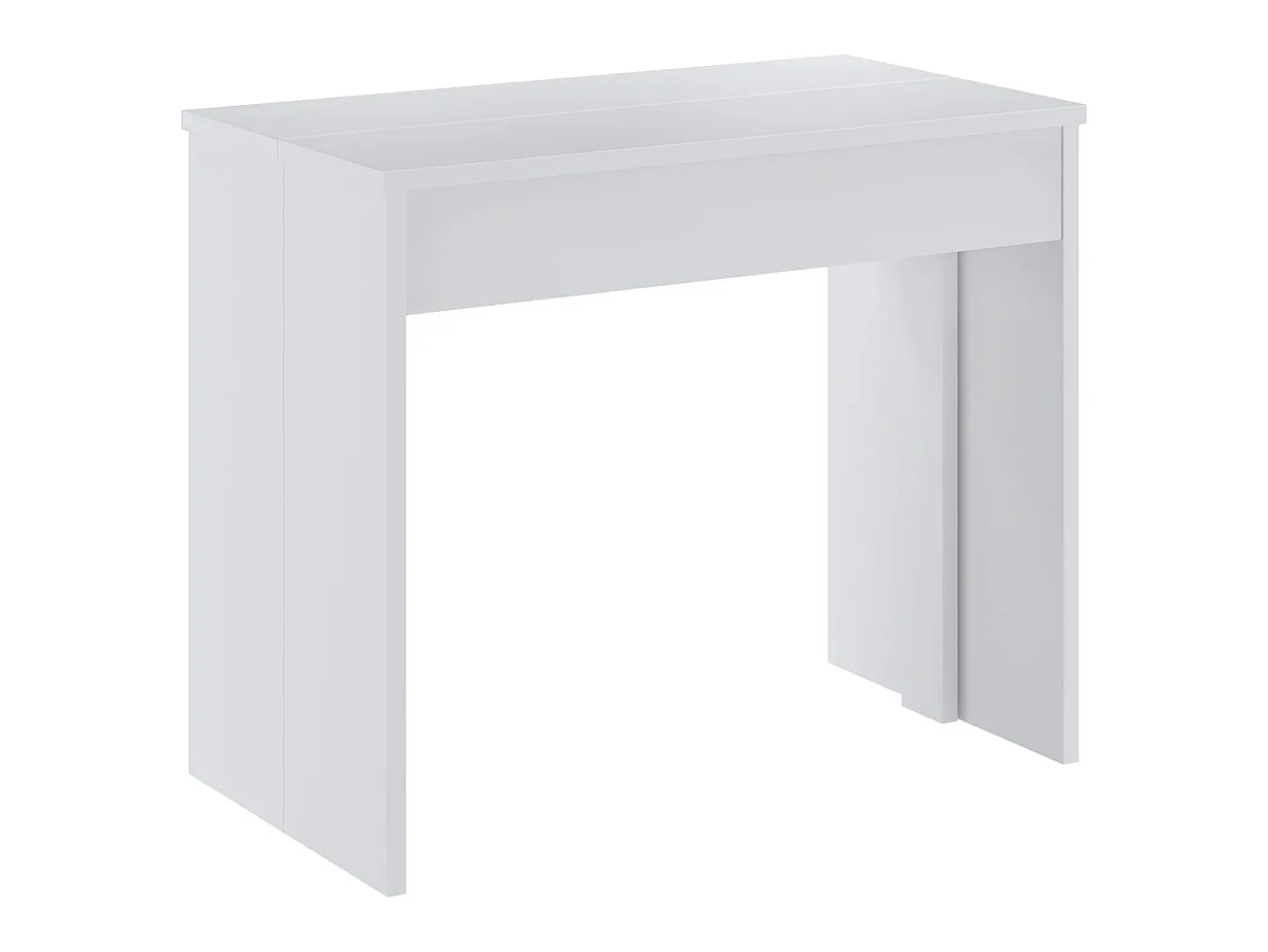 Mesa de consola extensível para 12 lugares - 6 extensões - Branca - ONEGA