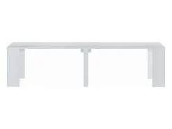 Mesa de consola extensível para 12 lugares - 6 extensões - Branca - ONEGA