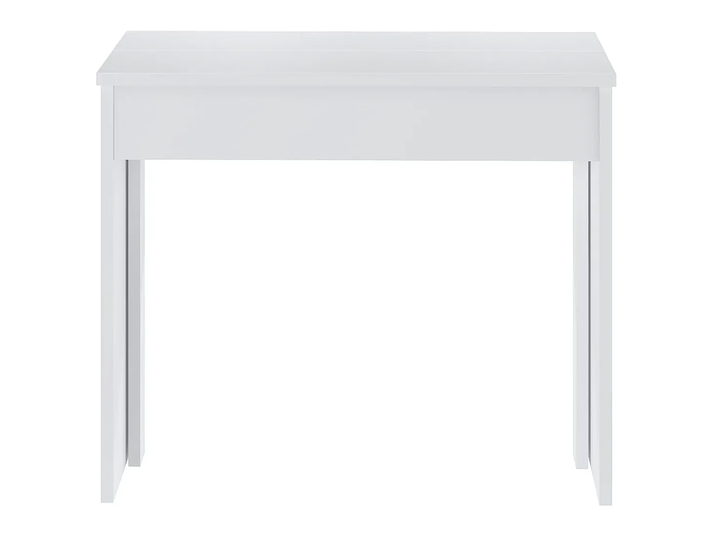 Mesa de consola extensível para 12 lugares - 6 extensões - Branca - ONEGA
