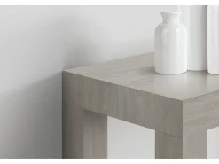 Mesa de consola extensível com efeito pérola em olmo 90×45 cm - 90×300 - VIAREGGIO