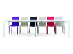 Mesa de consola extensível branca 90×50 cm - 90×300 cm - SORRENTO