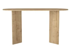 Mesa de consola moderna em tom natural claro - TOPANIA