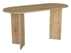 Mesa de consola moderna em tom natural claro - TOPANIA